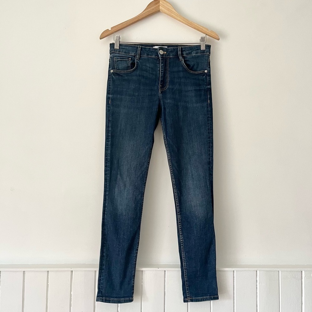 Zara Dark Wash Skinny Jeans Size 6